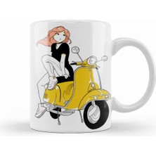 Humuts Vespa Ride Kupa Bardak Porselen