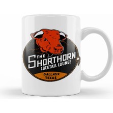 Humuts Vintage Texas Dive Bar Kupa Bardak Porselen