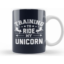 Humuts Training To Ride My Unicorn Kupa Bardak Porselen