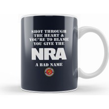 Humuts Shot Through The Heart Nra Kupa Bardak Porselen