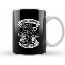 Humuts Samurai Scooter Bushido Spirit Kupa Bardak Porselen