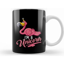 Humuts Adorable I M A Unicorn Flamingo Cute Animal Kupa Bardak Porselen