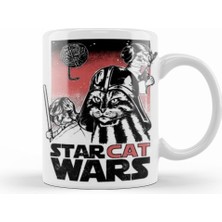 Humuts Star Cat Wars Kupa Bardak Porselen