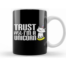 Humuts Cute Trust Me I'm A Unicorn Cat Kitty Unicorn Kupa Bardak Porselen