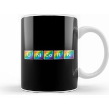Humuts Unicorn Periodic Table Rainbow Kupa Bardak Porselen