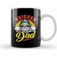 Humuts Awesome Unicorn Dad Cool Unicorn Dads Kupa Bardak Porselen