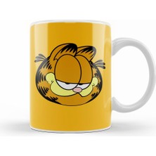 Humuts Garfield Face Kupa Bardak Porselen