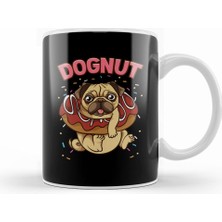 Humuts Dognut Cute & Funny Dog Donut Pun Kupa Bardak Porselen