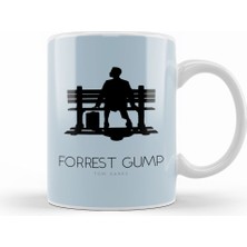 Humuts Forrest Gump Bench Movie Silhouette Kupa Bardak Porselen