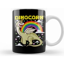 Humuts Cute & Funny Dinocorn Dinosaur Unicorn Kupa Bardak Porselen