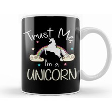 Humuts Cute Trust Me I'm A Unicorn Pun Obsessed Kid Kupa Bardak Porselen