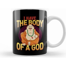 Humuts Funny I Have The Body Of A God Buddha Buddhist Pun Kupa Bardak Porselen