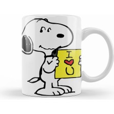 Humuts Snoopy Peanuts I Love You Kupa Bardak Porselen