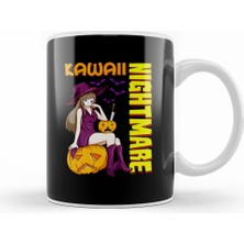 Humuts Kawaii Nightmare Halloween Anime Princess Witch Kupa Bardak Porselen
