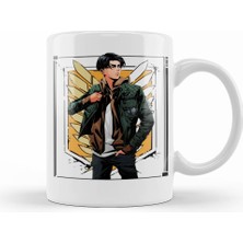 Humuts Levi Ackerman Fanart Kupa Bardak Porselen