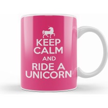 Humuts Keep Calm And Ride A Unicorn Kupa Bardak Porselen