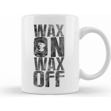 Humuts Wax On Wax Off Karate Kid Miyagi Kupa Bardak Porselen