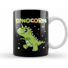 Humuts Cute Dinocorn Dinosaur & Unicorn Unisaur Kupa Bardak Porselen