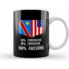 Humuts 50% Costa Rican 50% American 100% Awesome Kupa Bardak Porselen