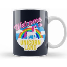 Humuts Welcome To Unicorn Land Kupa Bardak Porselen