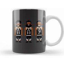 Humuts Brooklyn Nets Pixel Players Nets Big 3 Kupa Bardak Porselen