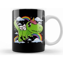 Humuts Cute Dinosaur & Unicorn Unisaur Mythical Animal Kupa Bardak Porselen