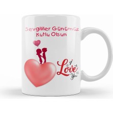 Humuts Sevgililer Günü Sevgiliye Hediye 020 Kupa Bardak Porselen