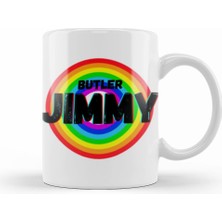 Humuts Jimmy Butler   Basketball Gifts Vintage Retro Rainbow Quotes For Boys And Dad Kupa Bardak Porselen