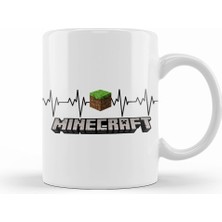 Humuts Heartbeat Minecraft Kupa Bardak Porselen