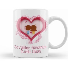 Humuts Sevgililer Günü Sevgiliye Hediye 0118 Kupa Bardak Porselen