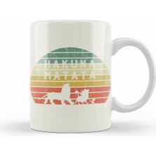 Humuts Vintage Retro Sunset Disneyland Hakuna Matata Kupa Bardak Porselen