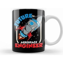 Humuts Future Aerospace Engineer Space Exploration Kid Kupa Bardak Porselen