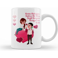 Humuts Sevgililer Günü Sevgiliye Hediye 019 Kupa Bardak Porselen