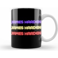 Humuts James Harden   Basketball Gifts Vintage Retro Rainbow Quotes For Boys And Dad Kupa Bardak Porselen