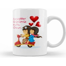 Humuts Sevgililer Günü Sevgiliye Hediye 018 Kupa Bardak Porselen
