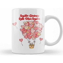 Humuts Sevgililer Günü Sevgiliye Hediye 095 Kupa Bardak Porselen