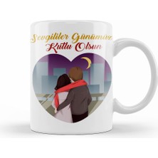 Humuts Sevgililer Günü Sevgiliye Hediye 0222 Kupa Bardak Porselen