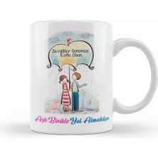 Humuts Sevgililer Günü Sevgiliye Hediye 049 Kupa Bardak Porselen