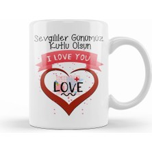 Humuts Sevgililer Günü Sevgiliye Hediye 092 Kupa Bardak Porselen