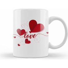 Humuts Sevgililer Günü Sevgiliye Hediye 0235 Kupa Bardak Porselen