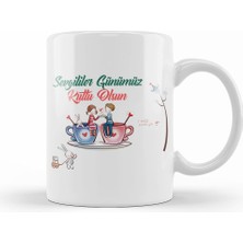 Humuts Sevgililer Günü Sevgiliye Hediye 0266 Kupa Bardak Porselen