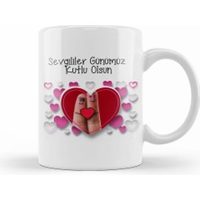 Humuts Sevgililer Günü Sevgiliye Hediye 084 Kupa Bardak Porselen
