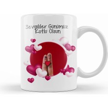 Humuts Sevgililer Günü Sevgiliye Hediye 068 Kupa Bardak Porselen