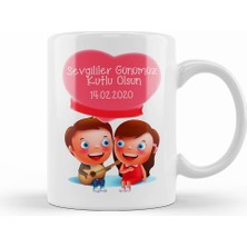 Humuts Sevgililer Günü Sevgiliye Hediye 073 Kupa Bardak Porselen