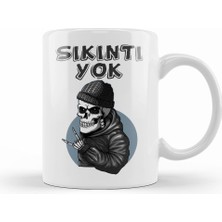 Humuts Sıkıntı Yok Komik Kupa Bardak Porselen