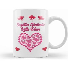 Humuts Sevgililer Günü Sevgiliye Hediye 0238 Kupa Bardak Porselen