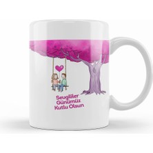 Humuts Sevgililer Günü Sevgiliye Hediye 0263 Kupa Bardak Porselen
