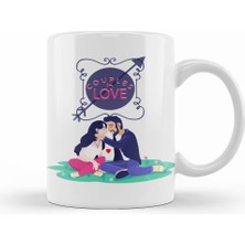 Humuts Sevgililer Günü Sevgiliye Hediye 061 Kupa Bardak Porselen