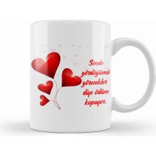 Humuts Sevgililer Günü Sevgiliye Hediye 088 Kupa Bardak Porselen