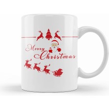 Humuts Yılbaşı Yeni Yıl Konseptli Merry Christmas 023 Kupa Bardak Porselen